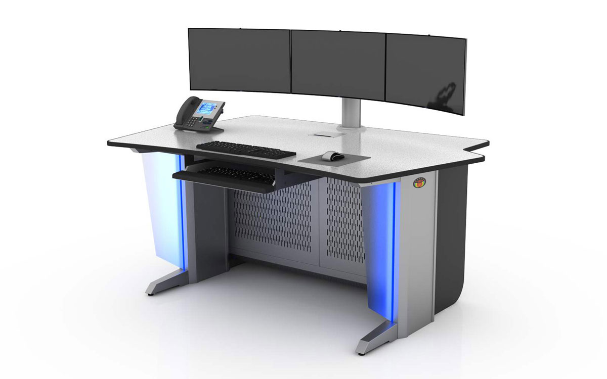 專業(yè)監(jiān)控調(diào)度臺(tái)效果圖